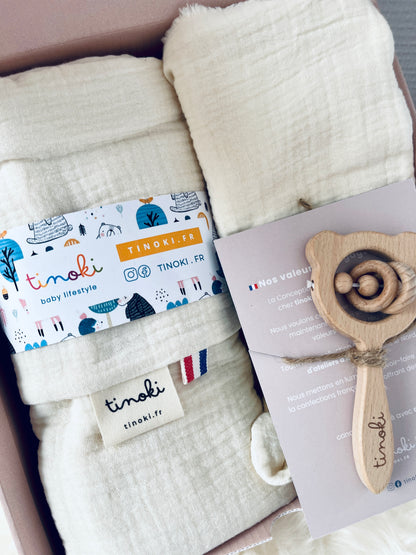Coffret SACHA (Doudou+Lange+trousse XXL)