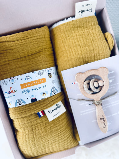Coffret SACHA (Doudou+Lange+trousse XXL)