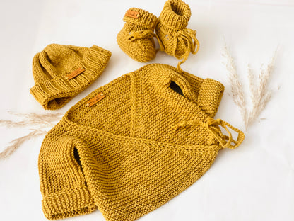 Layette bébé tricoté main