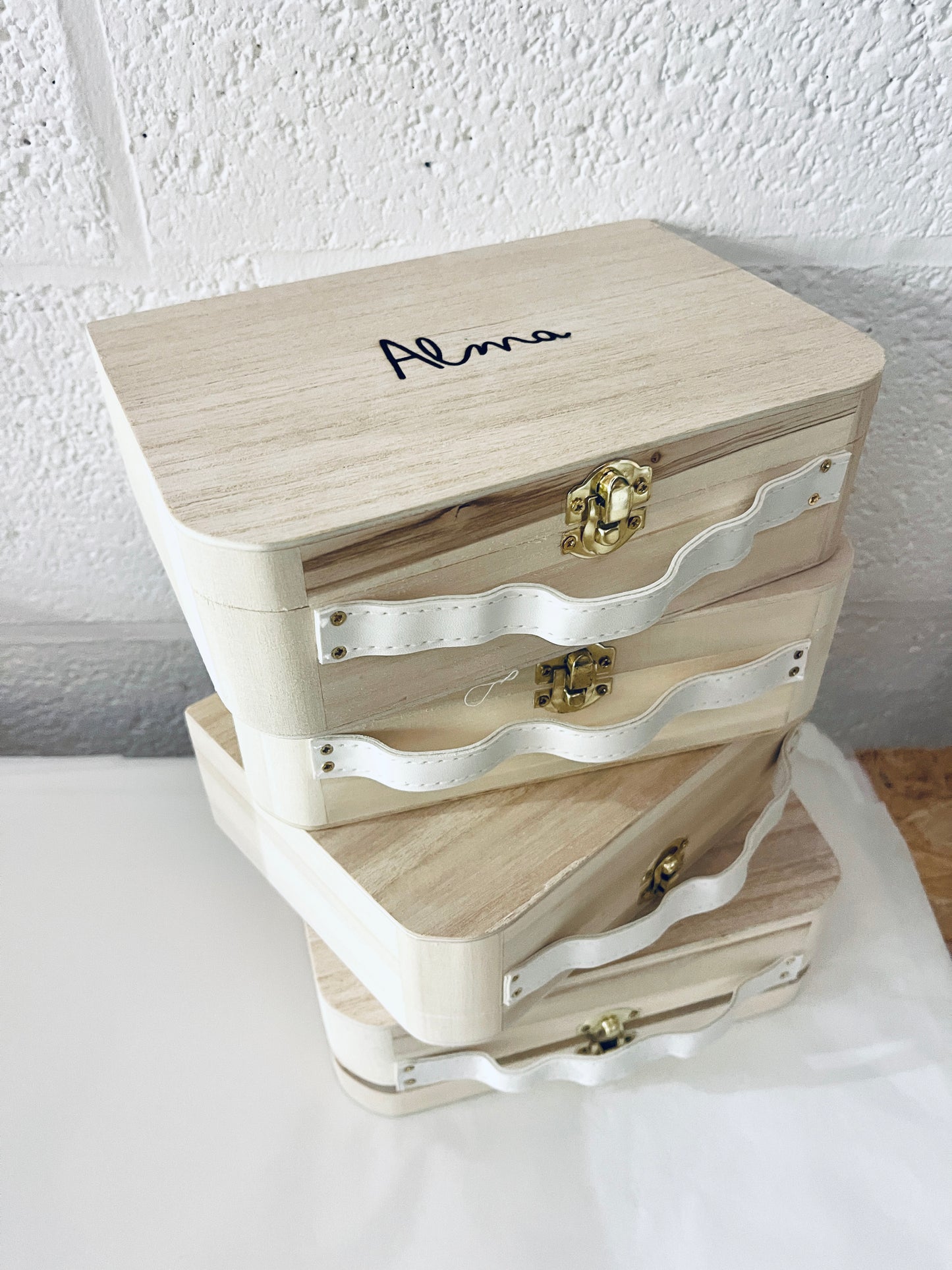 Valisette en bois Personnalisée