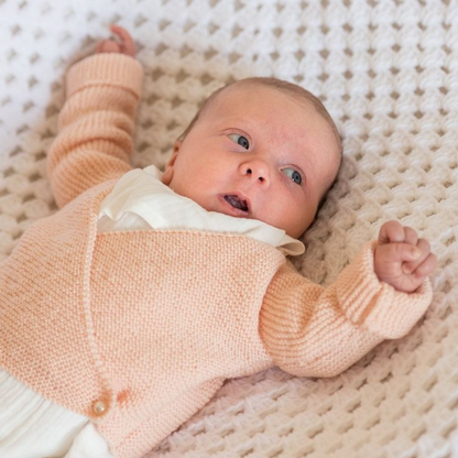 Layette bébé tricoté main