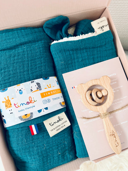 Coffret SACHA (Doudou+Lange+trousse XXL)