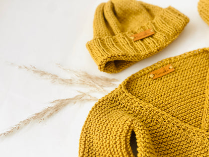 Layette bébé tricoté main