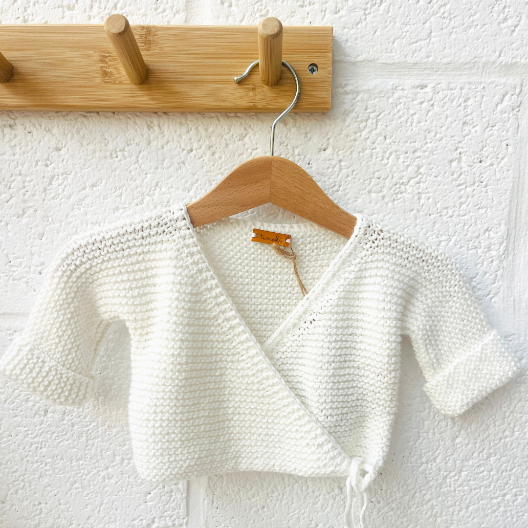 Layette bébé tricoté main