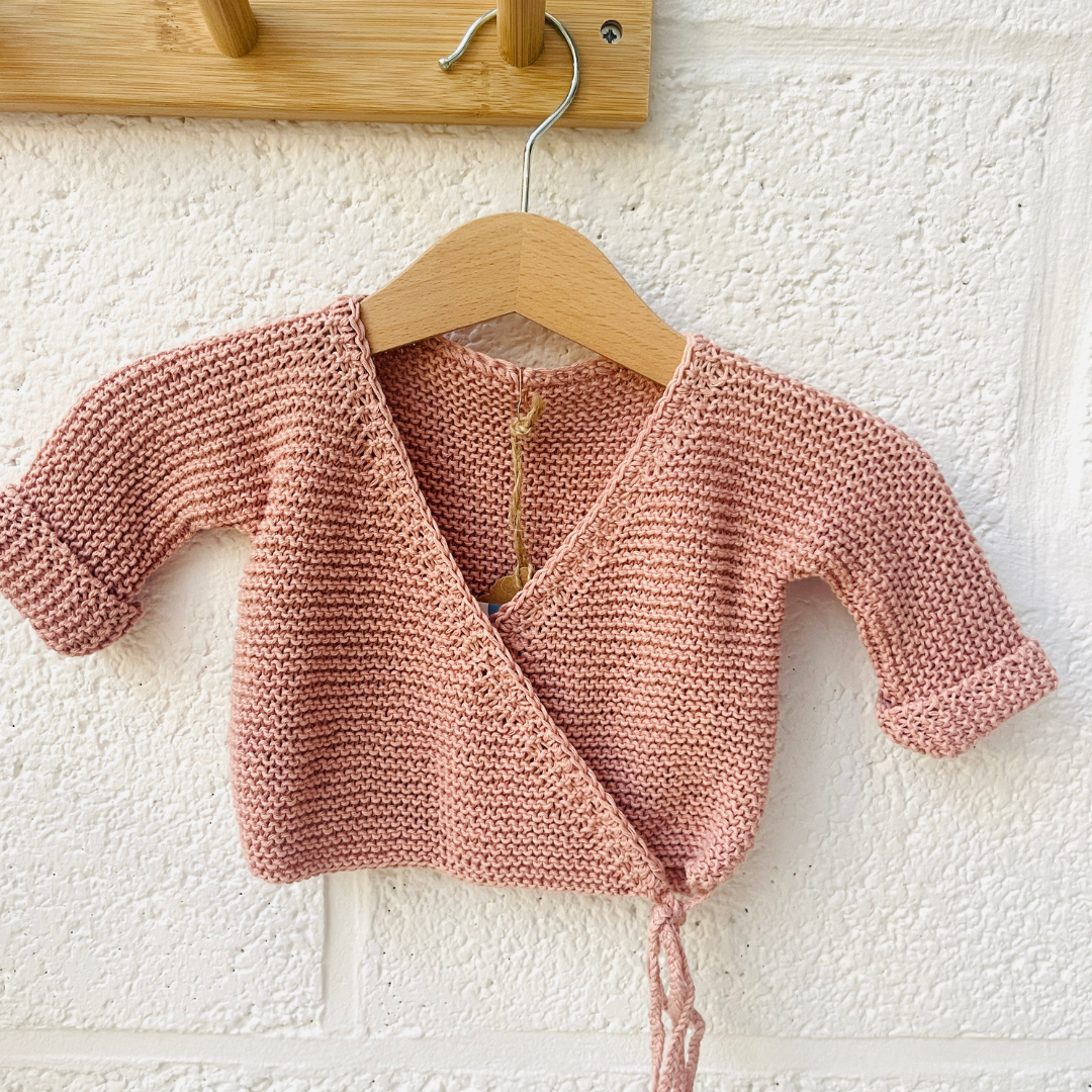 Layette bébé tricoté main