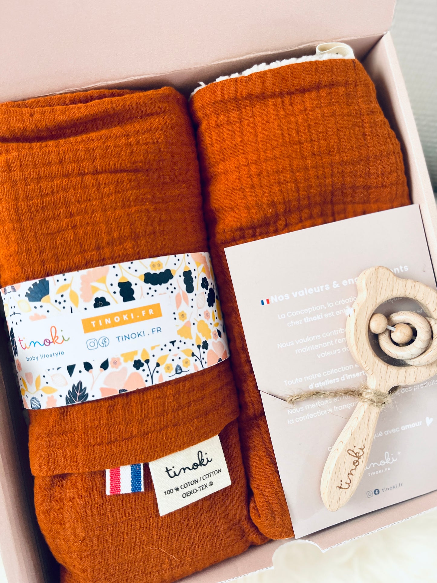 Coffret SACHA (Doudou+Lange+trousse XXL)