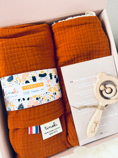 Coffret SACHA (Doudou+Lange+trousse XXL)