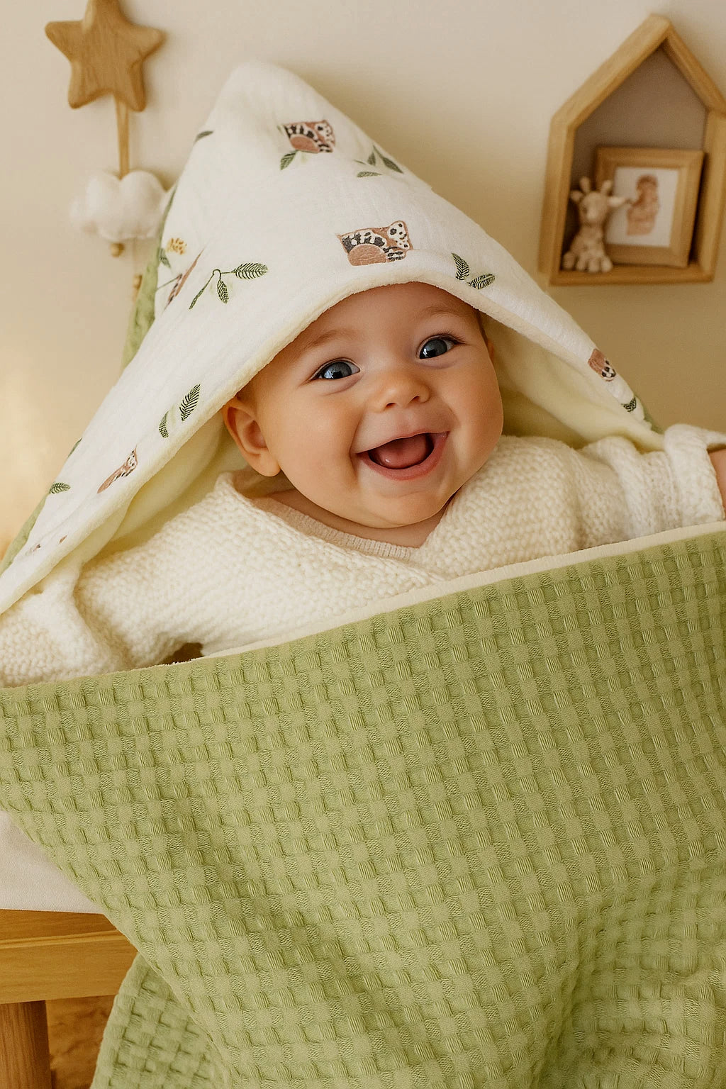 Cape de bain & Couverture 2-en-1