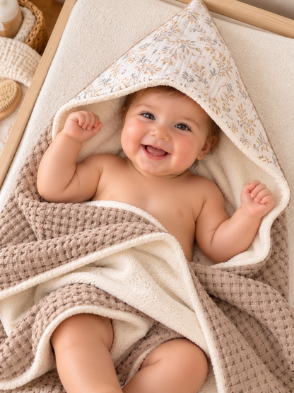 Cape de bain & Couverture 2-en-1