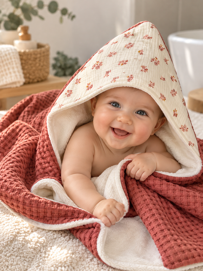 Cape de bain & Couverture 2-en-1