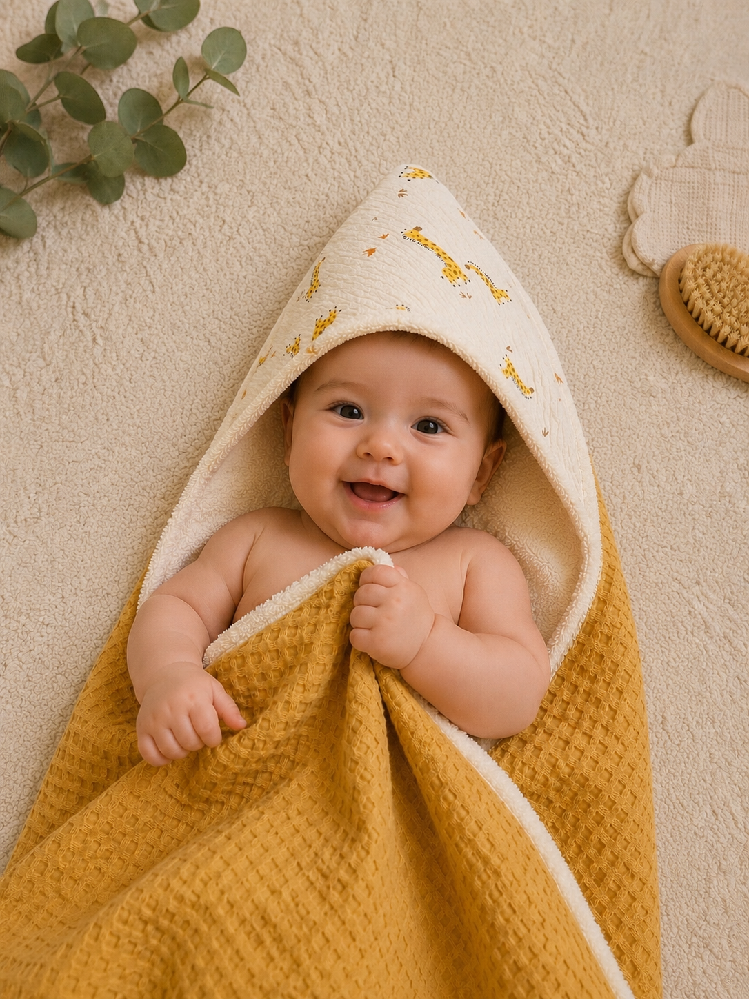 Cape de bain & Couverture 2-en-1
