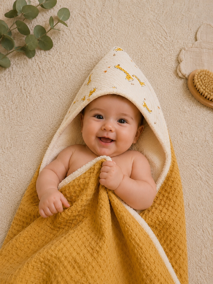 Cape de bain & Couverture 2-en-1
