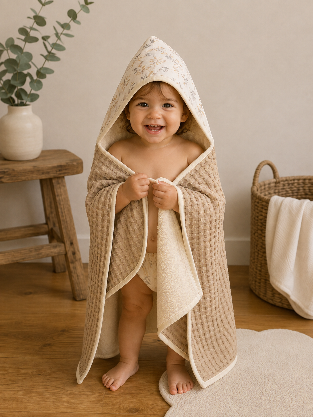 Cape de bain & Couverture 2-en-1