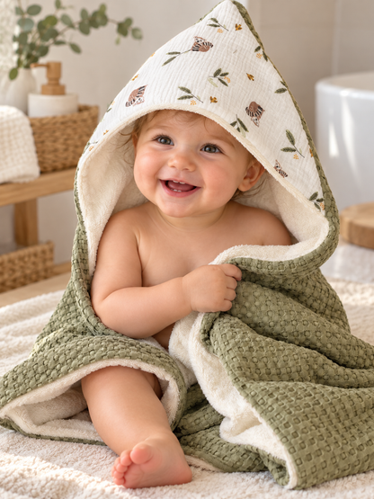 Cape de bain & Couverture 2-en-1