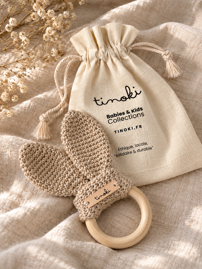 Hochet oreilles de lapin en crochet – TINOKI