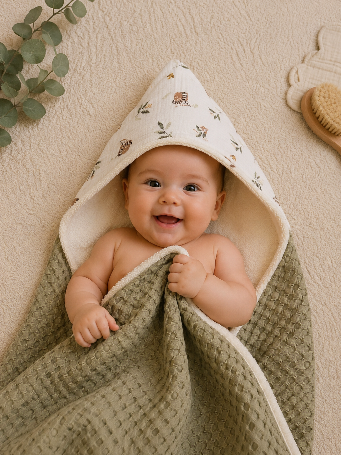 Cape de bain & Couverture 2-en-1