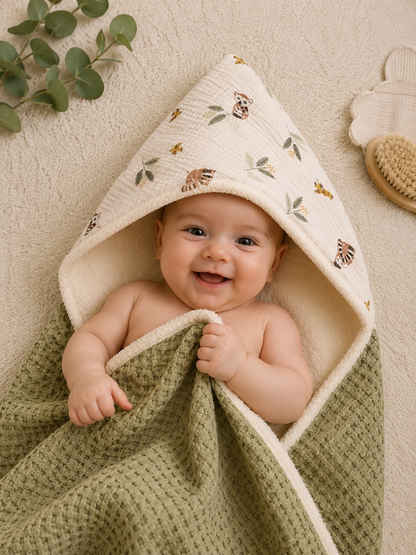 Cape de bain & Couverture 2-en-1