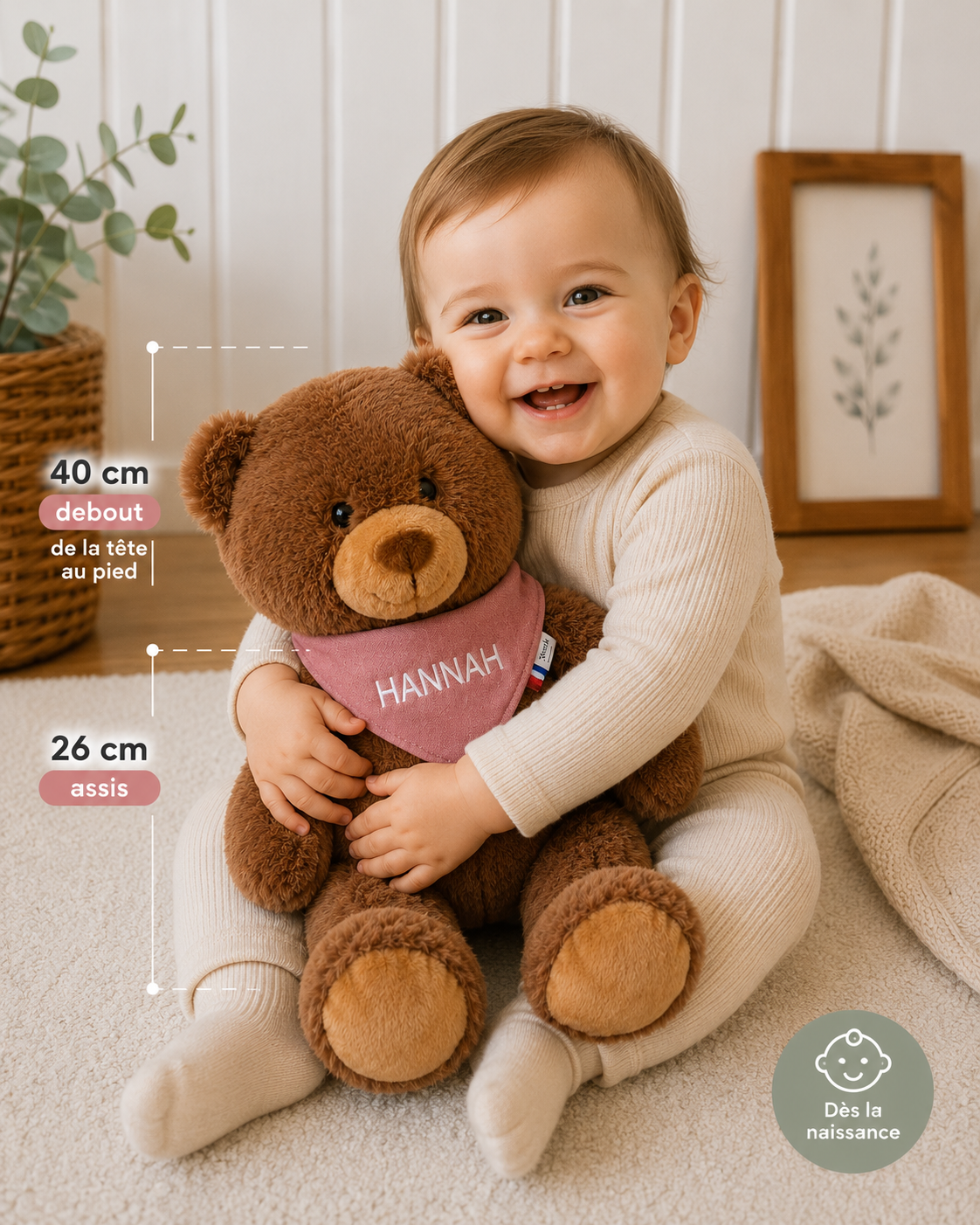 🧸 L’Ourson personnalisé – Un compagnon unique